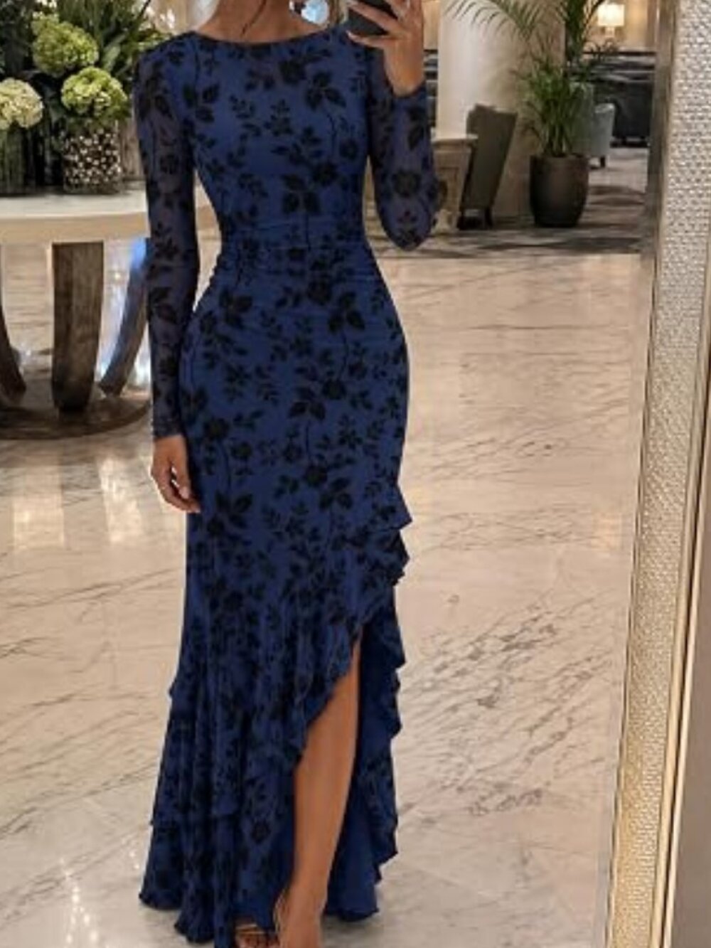 Women's Fall Wedding Guest Cocktail Formal Maxi Dresses